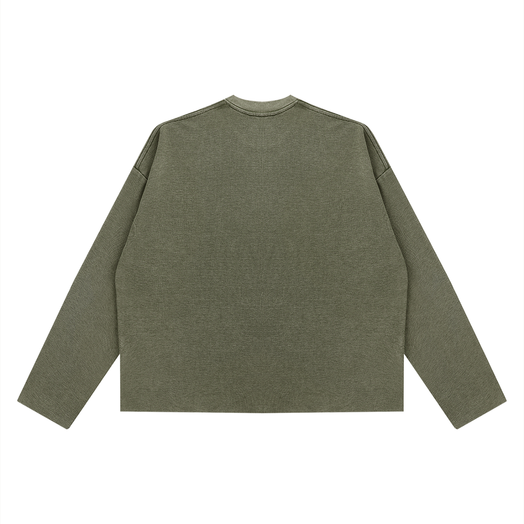BOXY WAFFLE LONG SLEEVE