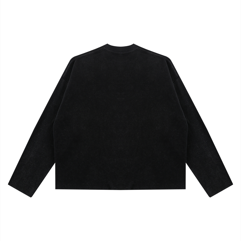 BOXY WAFFLE LONG SLEEVE