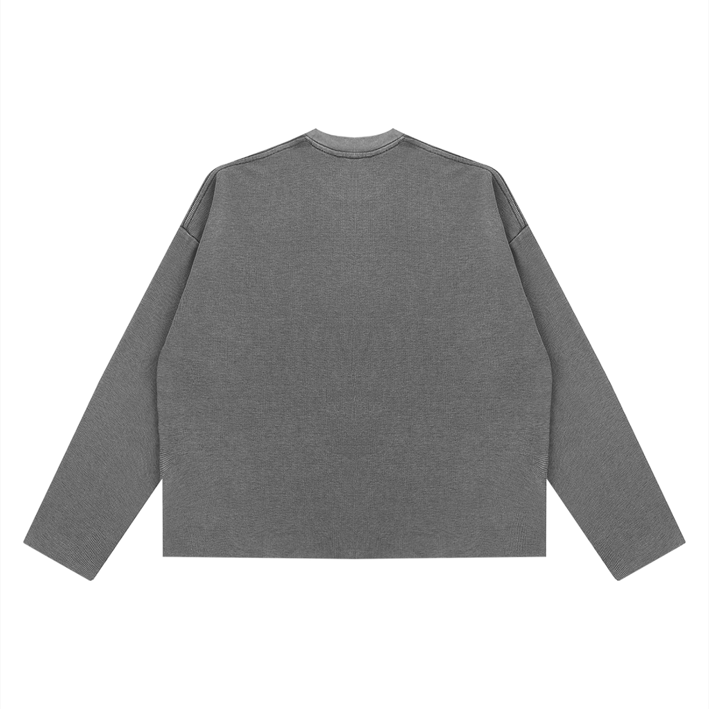 BOXY WAFFLE LONG SLEEVE